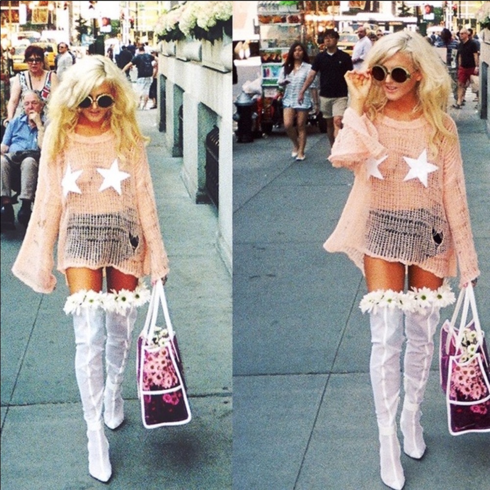 Wildfox White Label Star Bra Sweater